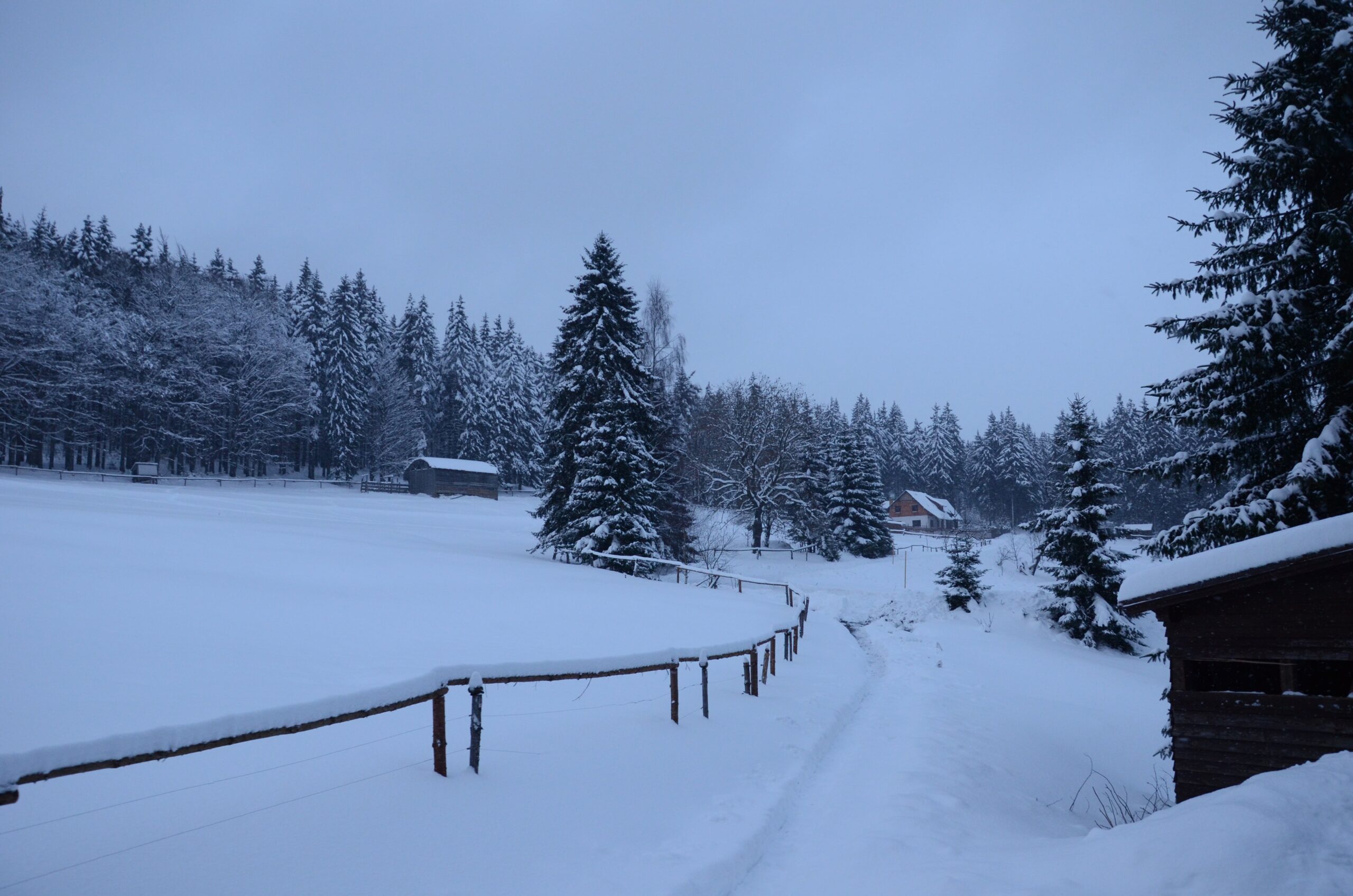 Zimní turistika v Krušných horách